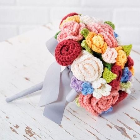 ramo de novia, bouquet de novia, crochet