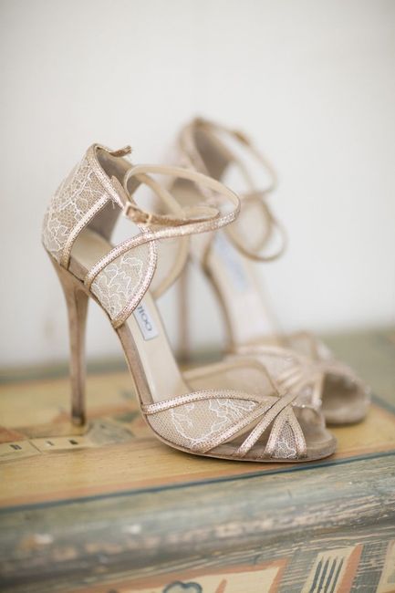 zapatos de novia, dorados