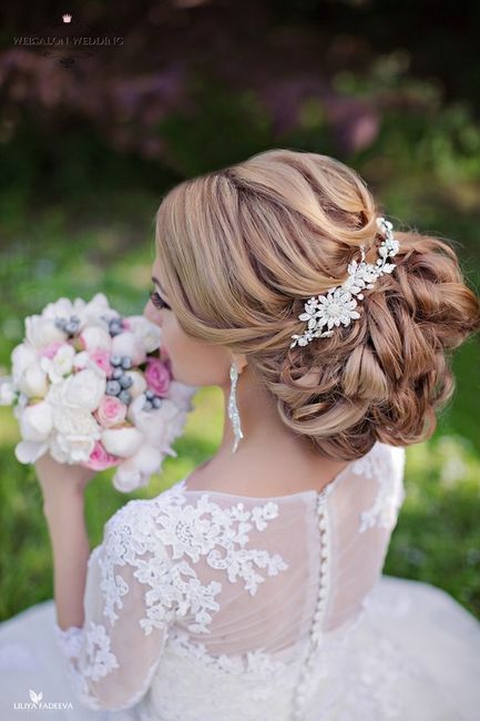 peinado de novia, hermoso