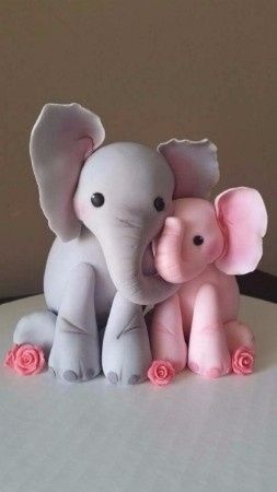 12. Muñecos de torta - novios elefantitos