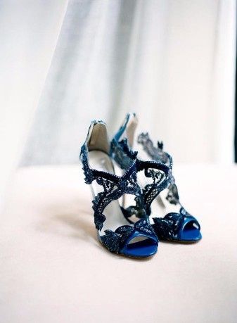 Zapatos de novia azules 2