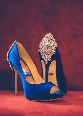 Zapatos de novia azules 3