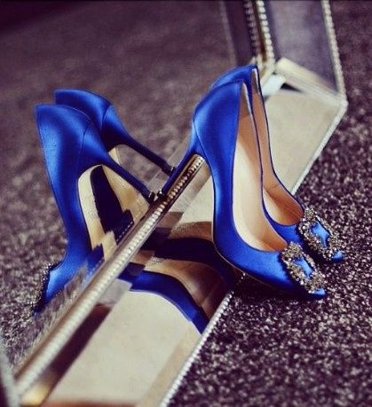 Zapatos de novia azules 4