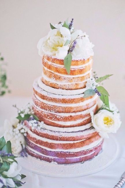 5 Naked cake de matrimonio. ¿Cuál te gusta?