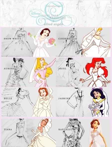 pianista Abandono coger un resfriado Qué princesa Disney eres según tu vestido de novia?
