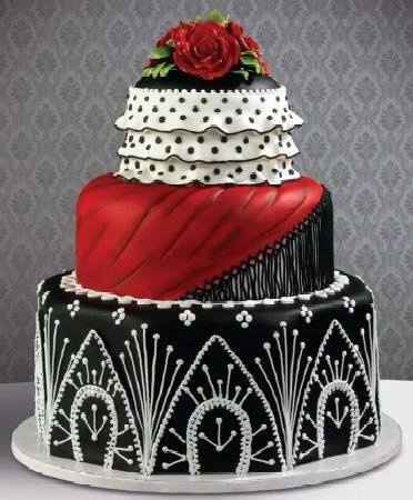 torta de matrimonio redonda