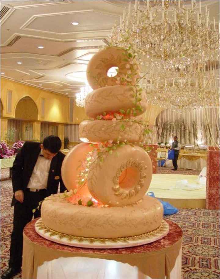 torta de matrimonio extravagante