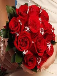 bouquet de novia con rojo