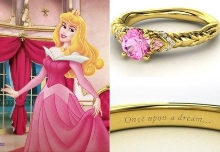 anillo de compromiso princesa disney