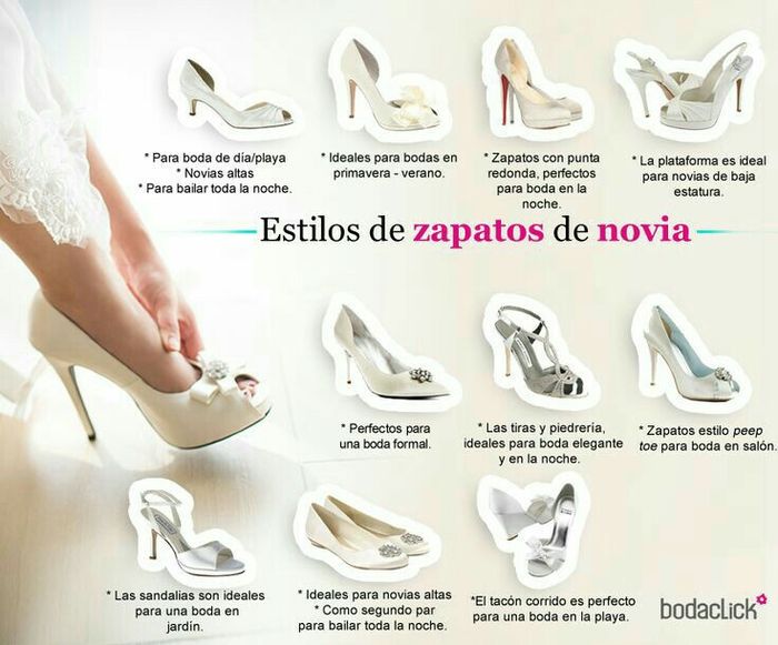 Guía de estilos de zapatos para novia - 1