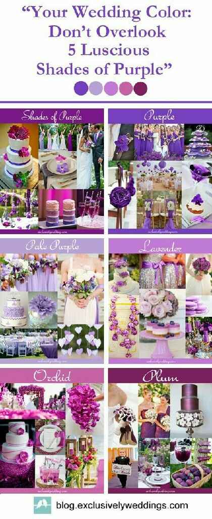 Color lila,un color común en todas las fiesta de matrimonio - 3