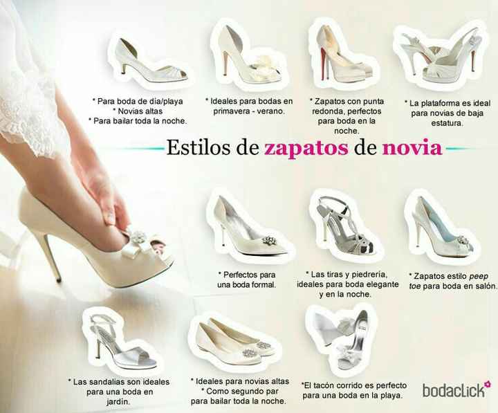 Guía de estilos de zapatos para novia - 1