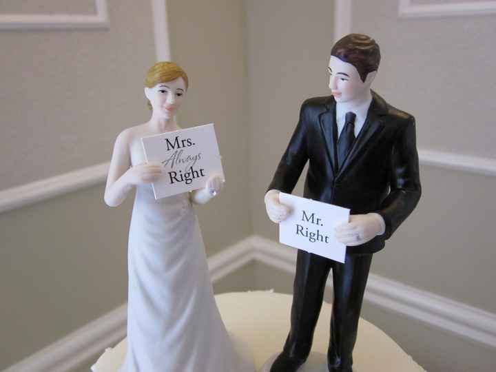 Cake toppers graciosos para el pastel de matrimonio