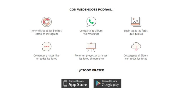 ¿Usarás la app de Wedshoots en tu boda? 📲 2