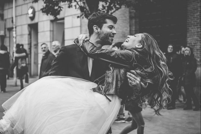 Fotos post boda en blanco y negro 1