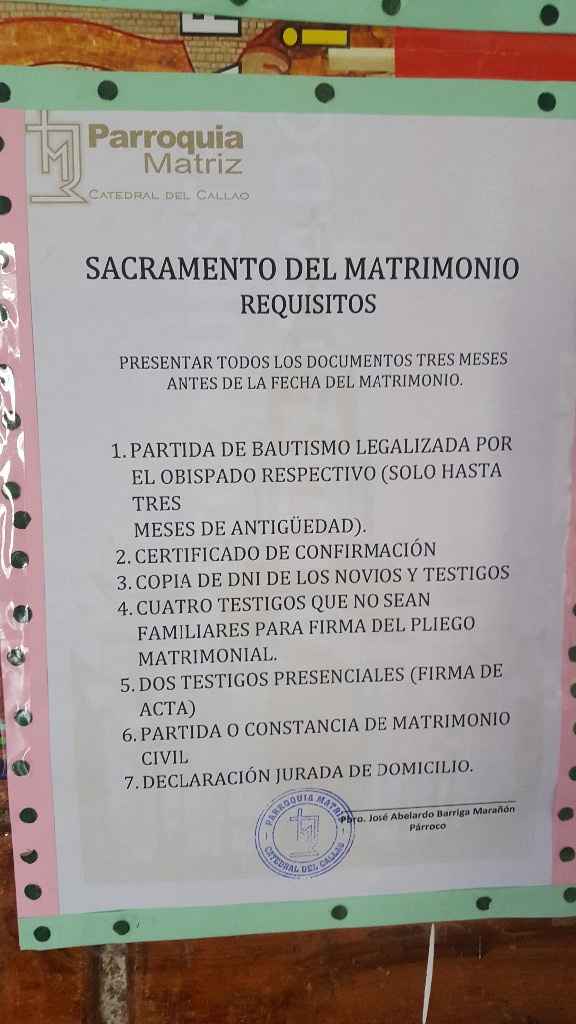 Estos son los requisitos para el religioso en la Matriz del Callao.