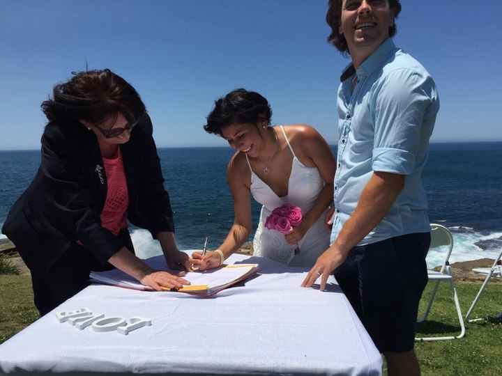 Firma de la novia
