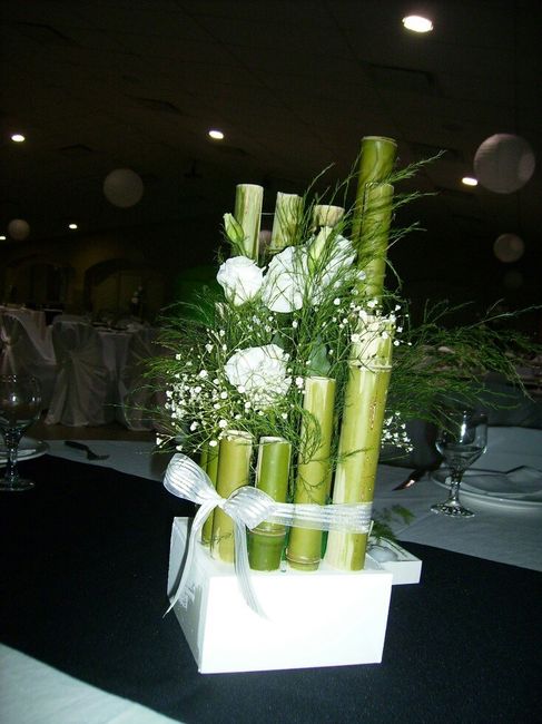 Centros de mesa con bambú. - 28