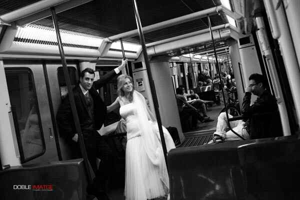 Post boda.. en metro/tren - 11