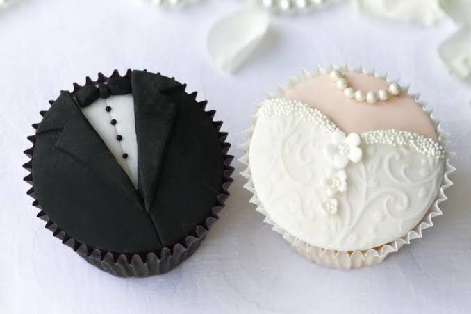 Cupcakes para bodas en blanco y negro!! - 1