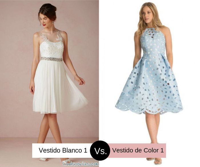 Segundo vestido de Novia: De color vs. tonos blancos 1