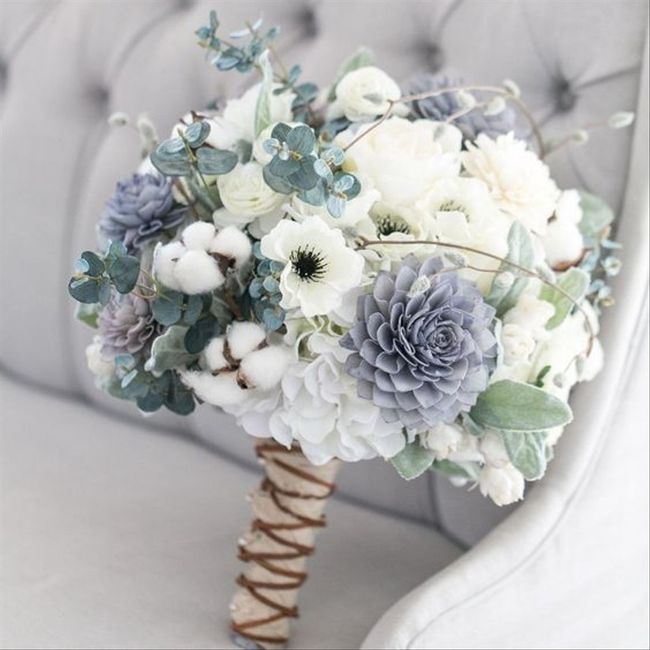 ¿Bouquets en Total Blue o sólo un toque de azul? 💐 8