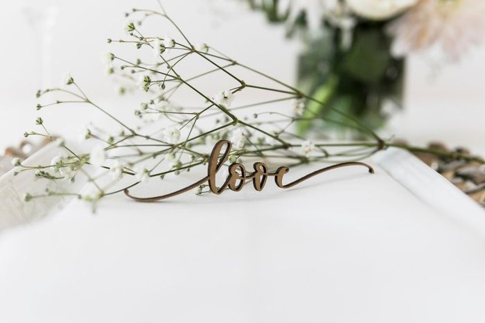 Carteles en tu boda: LOVE  ❤️ 10