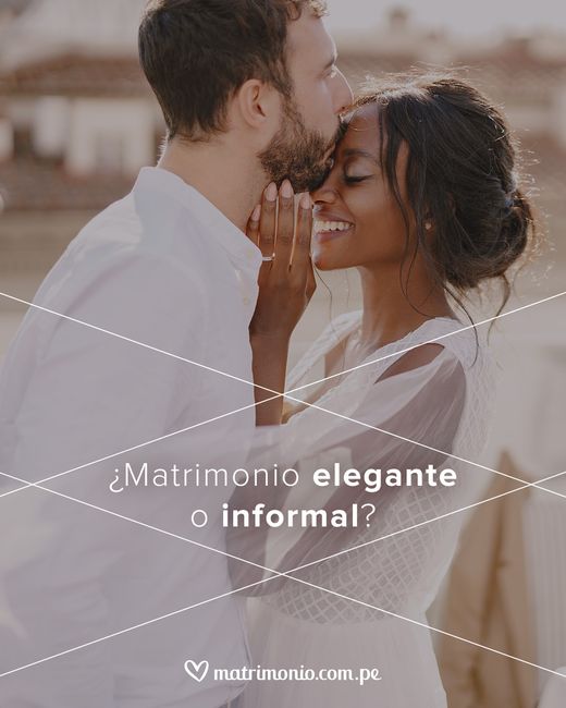 ¿Matrimonio elegante o informal? 1