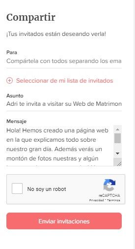 4 Pasos para mandar tus Invitaciones a través de Matrimonio.com.pe 4