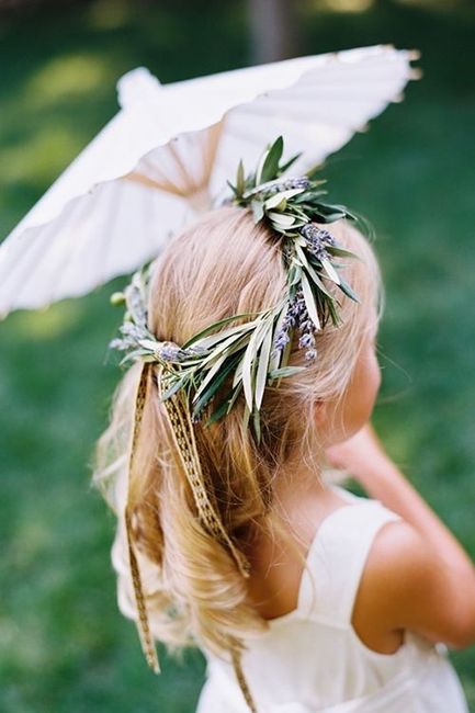 7. Decoración Boda con Hojas de Olivo