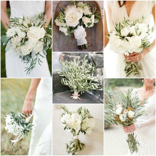 14. Decoración Boda con Hojas de Olivo