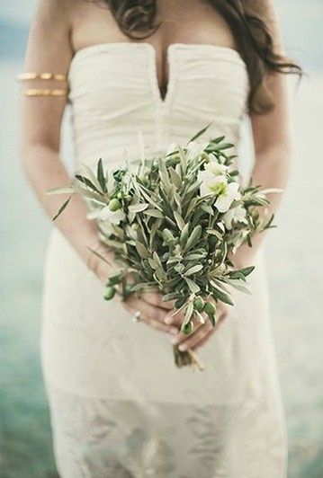 31. Decoración Boda con Hojas de Olivo