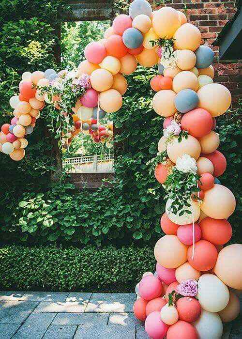 Decoraciones con globos y flores 💐🎉🎈😍 - 3