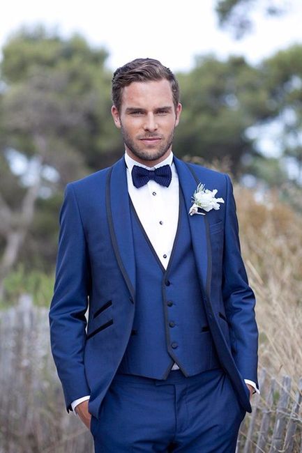 Terno azul matrimonio outlet
