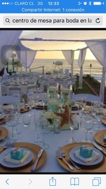 6 centros de mesas para boda en la playa - 2