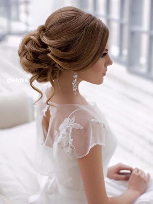 1. Peinado para novia elegante