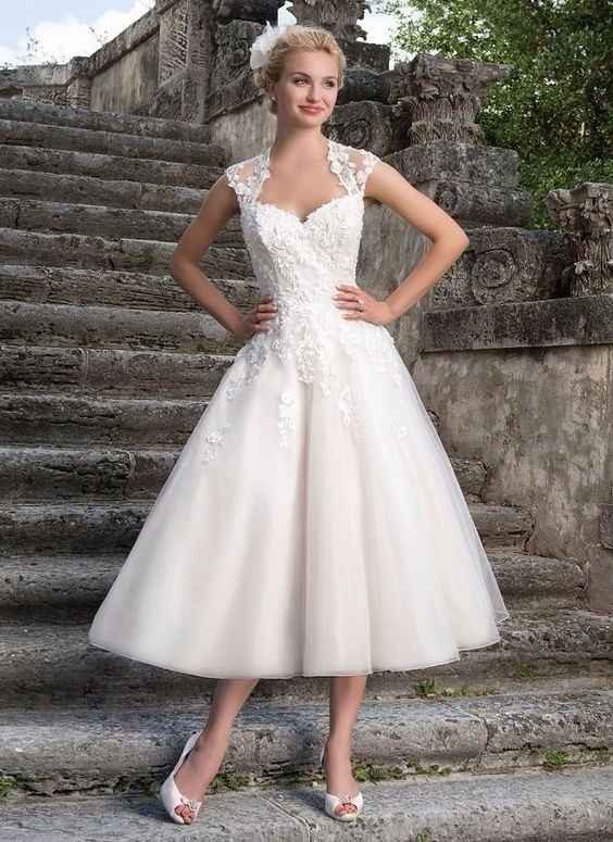 Vestido novia best sale corto vintage