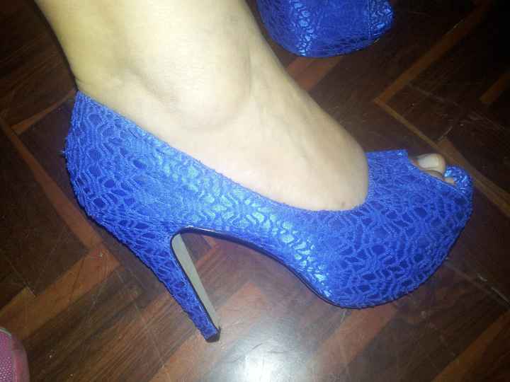Zapatos de novia para el club de azul - 2