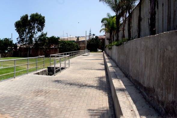 Terraza en jardín