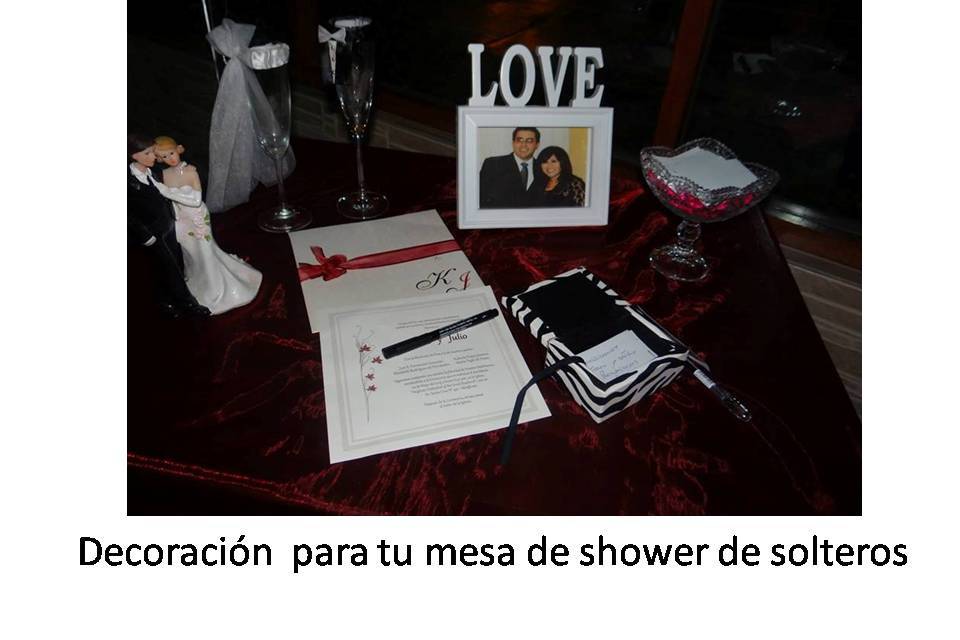 Mesa de los deseos para novios