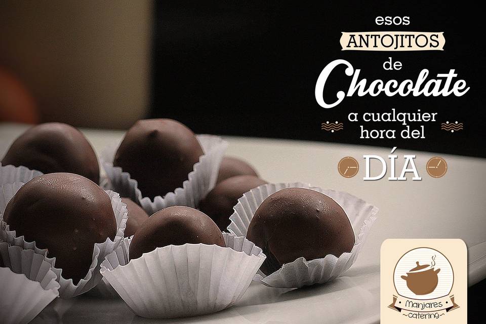 Trufas de chocolate