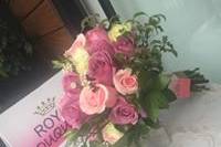 Bouquet rosa cuarzo y lila