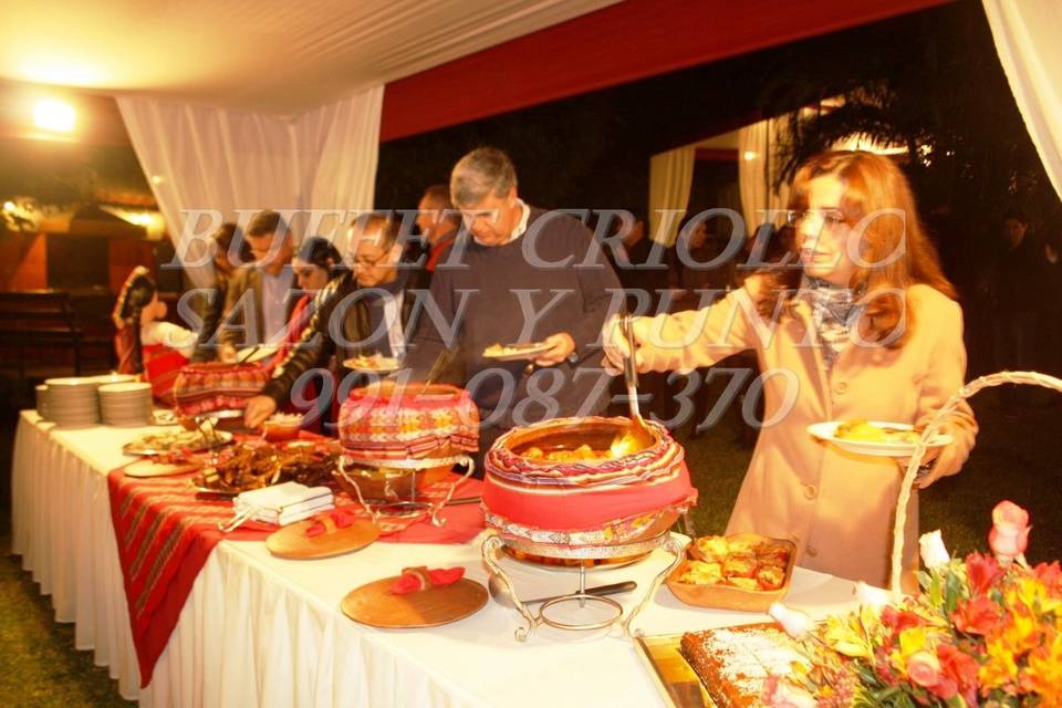 Buffet criollo de gala