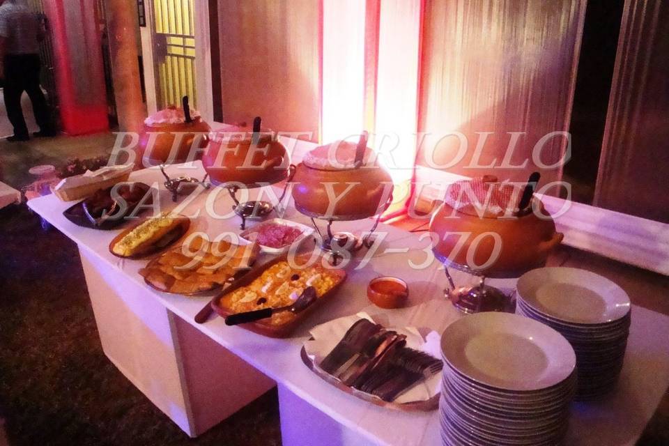 Buffet en ollas de barro