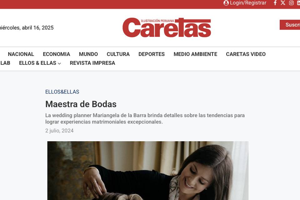 Entrevista en Caretas