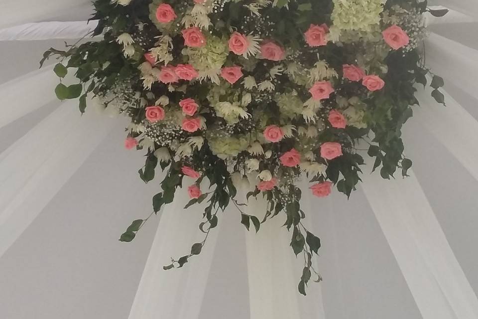 Botón de flores para techo