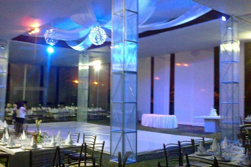 Pista de baile y decoración