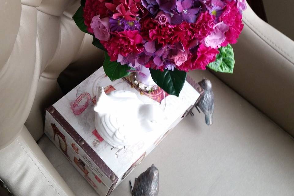Bouquet morados