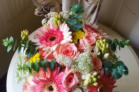 Bouquet geberas rosadas