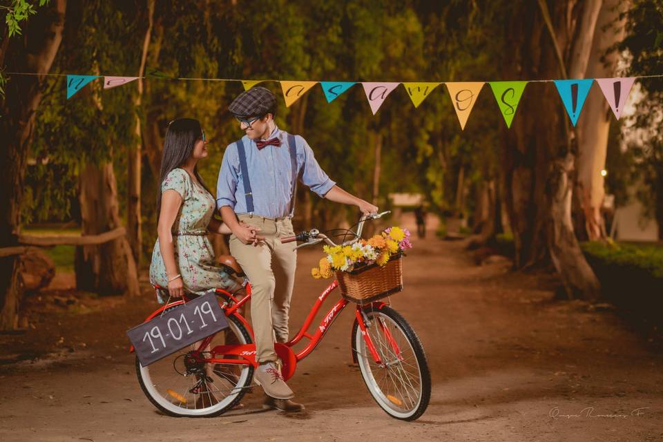 Pre boda en el campo